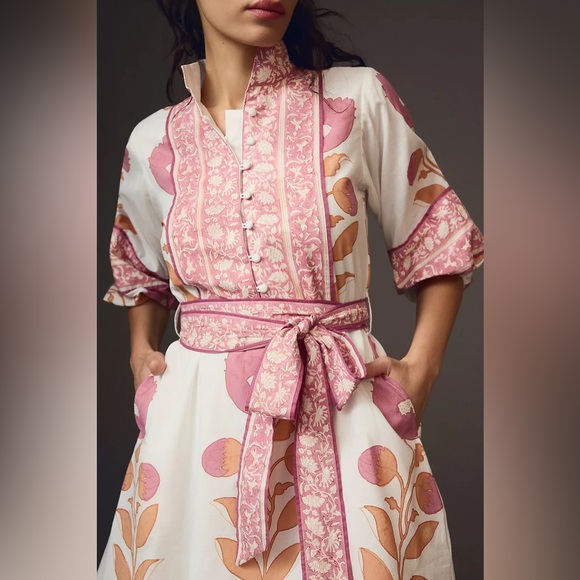 Anthropologie Sue Sartor Flounce Shorty Dress - Picture 4 of 8